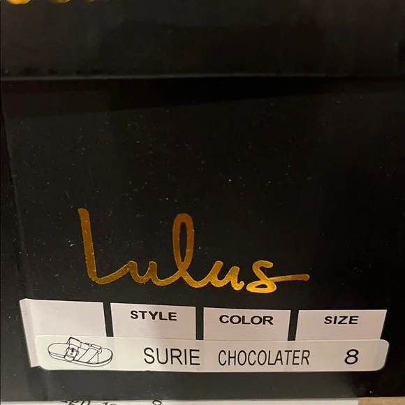 Lulus Surie Chocolate Brown Suede Strappy Flatform Slide Sandals/NIB/Size 8 - Picture 9 of 15